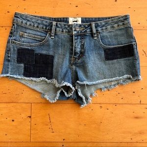 Obey Propaganda Jean Denim Shorts Patches 27